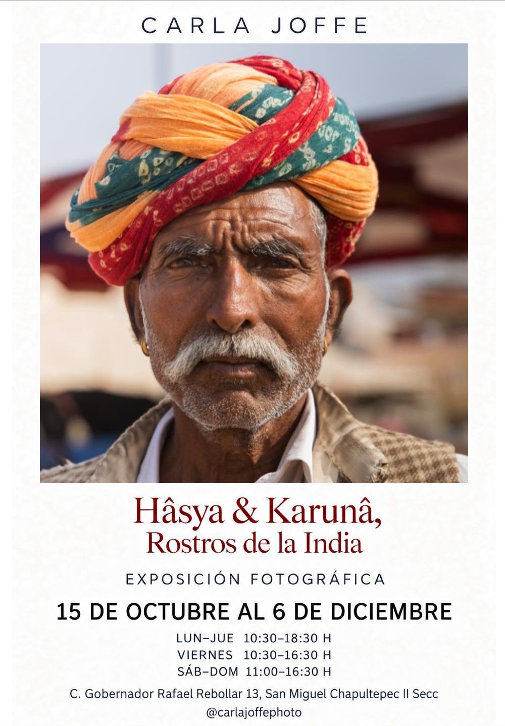 Cartel: Hāsya & Karuṇā, Rostros de la India